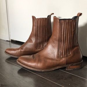 Freda Salvador STRONG bootie in espresso calf
